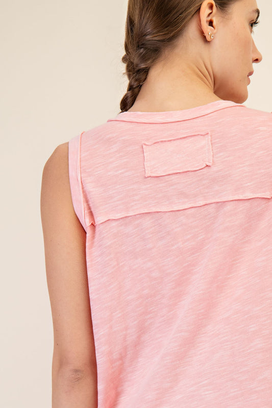 Grapefruit Henley Tank
