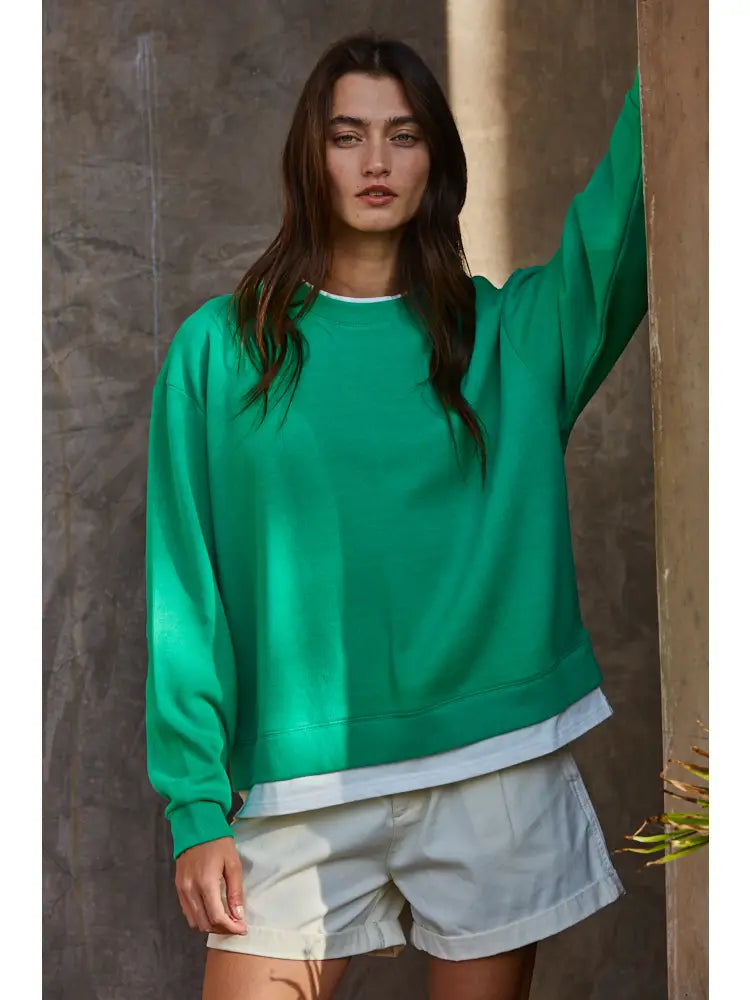 Layered Crew I Green