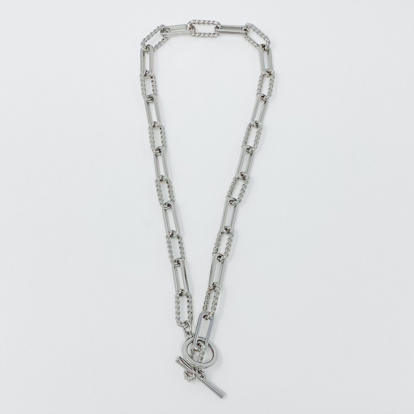 Toggle Chain Necklace - Silver