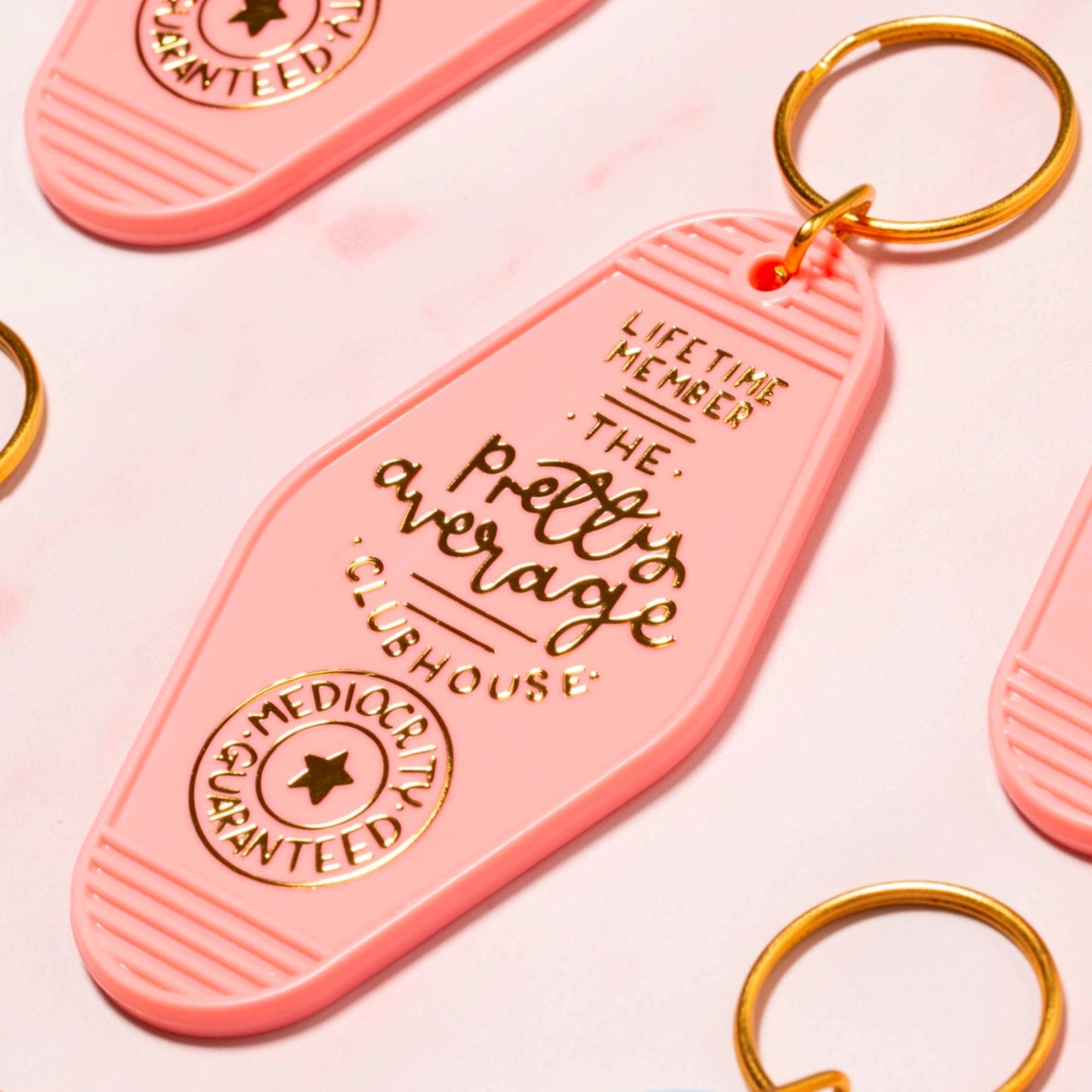 Pretty Average Clubhouse Keychain
