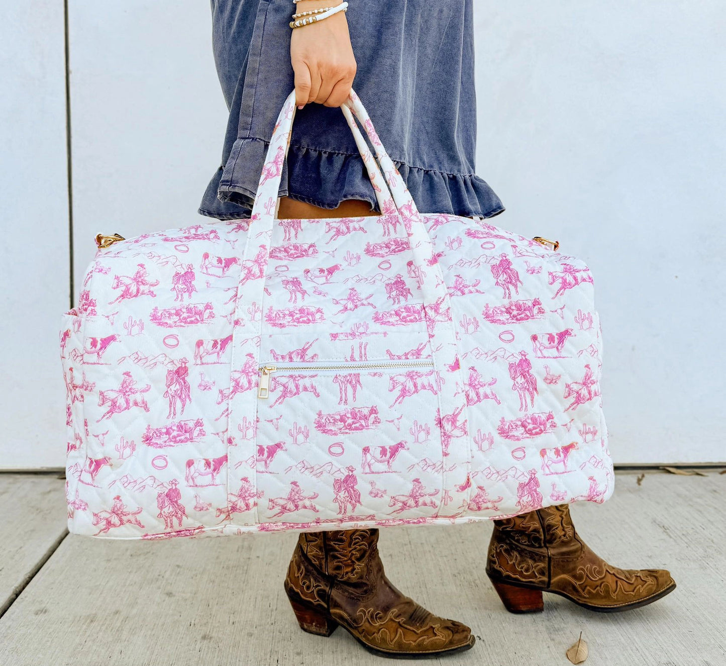 Cowgirl Quilted Duffle