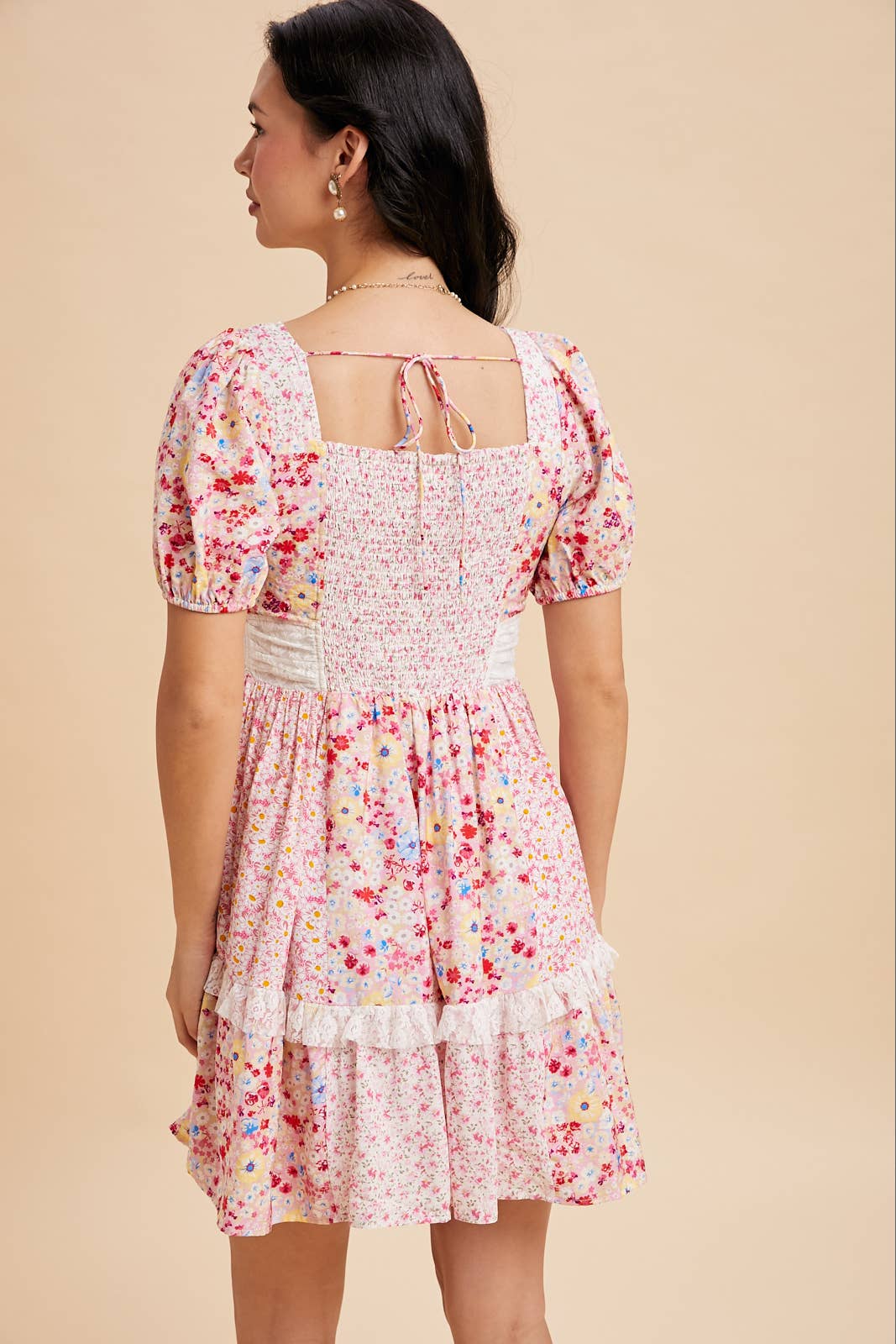 Soft Bloom Mini Dress