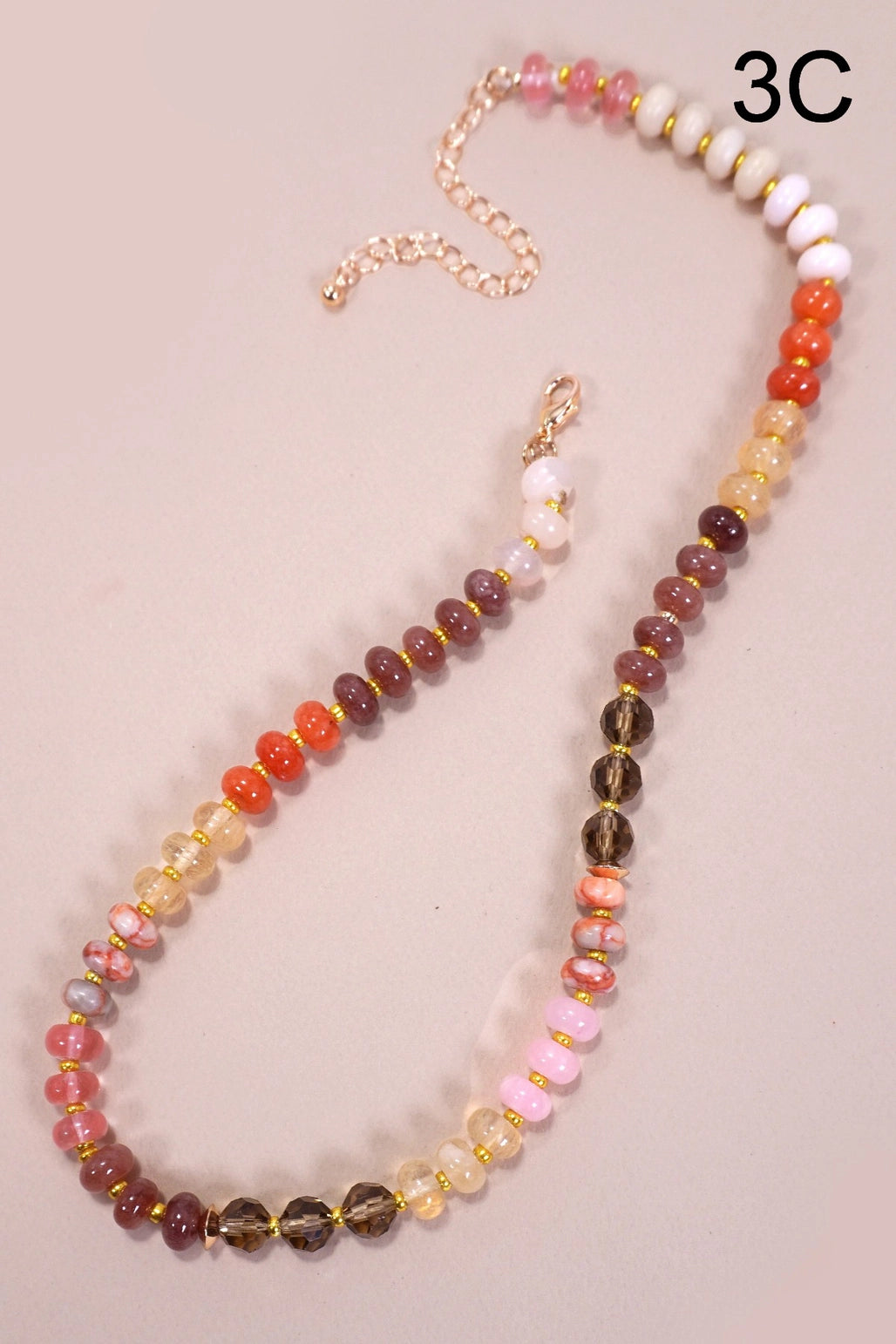 Natural Agate Bead Necklace