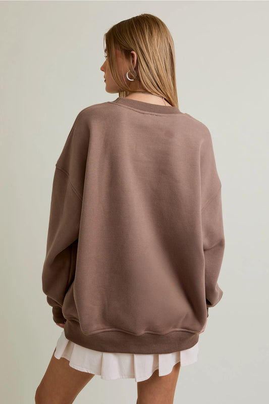 Western Cowboy Oversized Crewneck