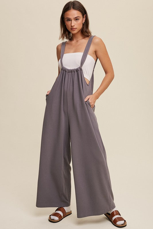 Drawstring Loose Fit Jumpsuit