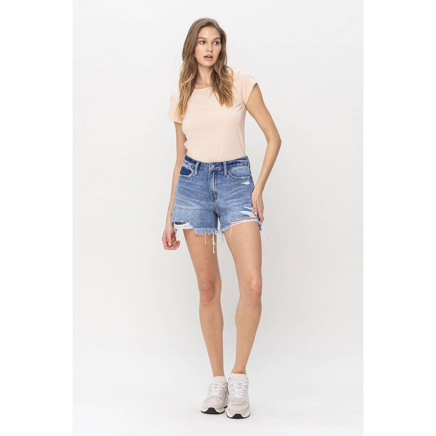 Boyfriend Midi Shorts - Vervet by Flying Monkey