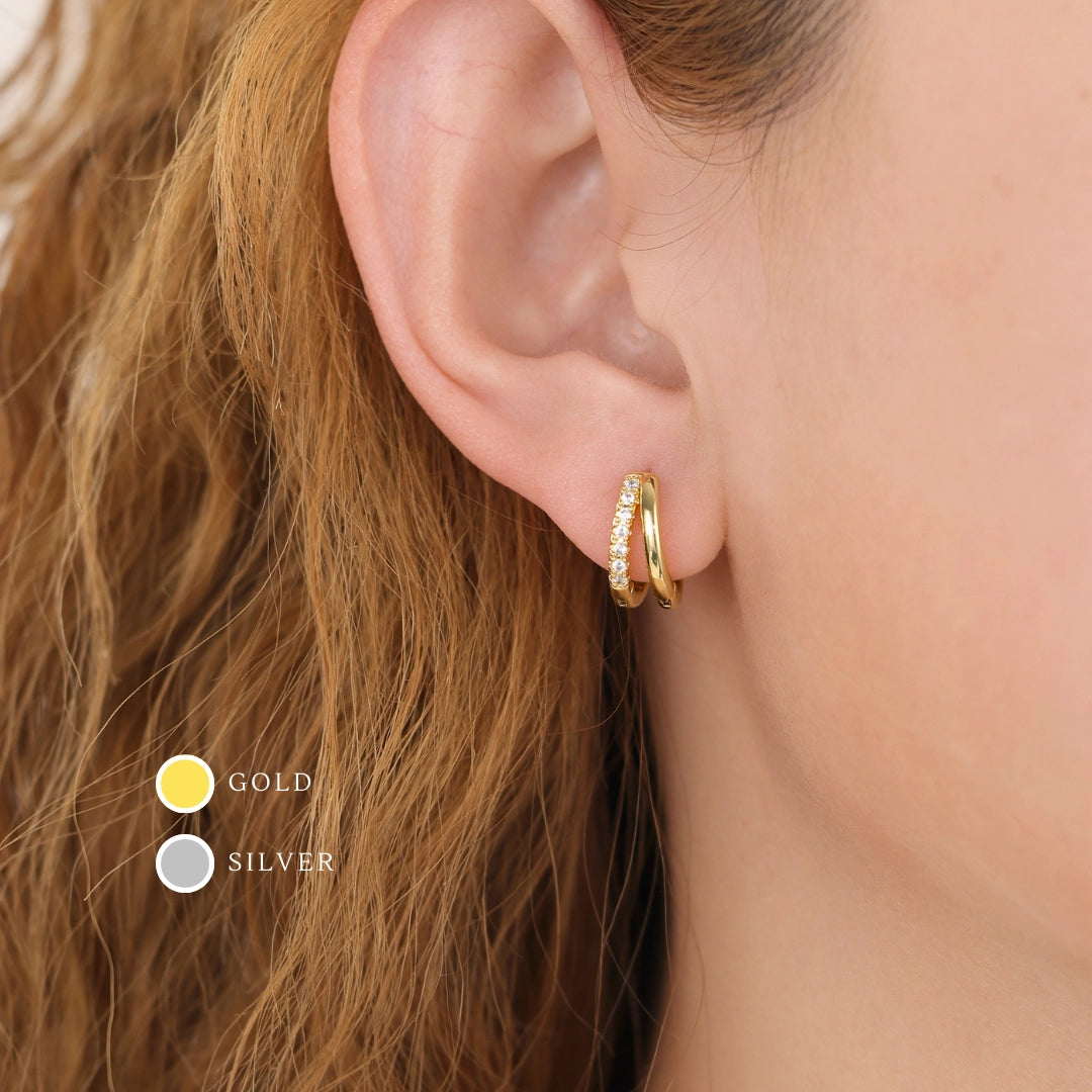 Double Pave Earring