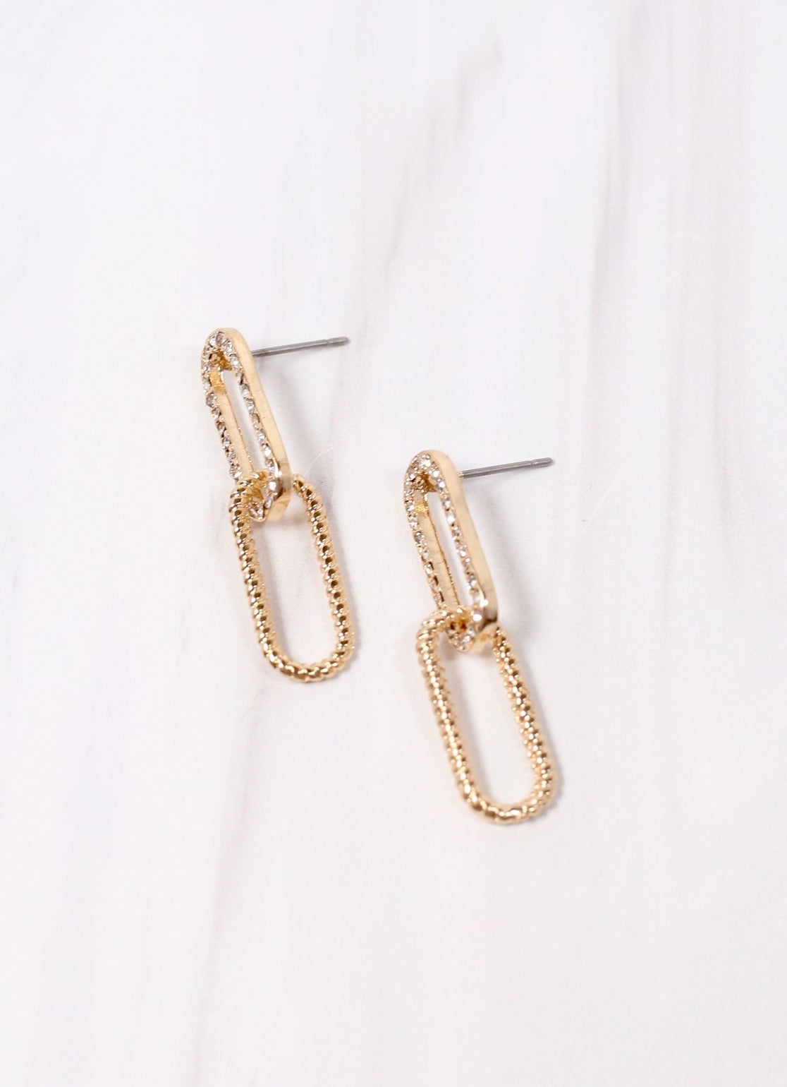 Denise Link Earrings - Gold