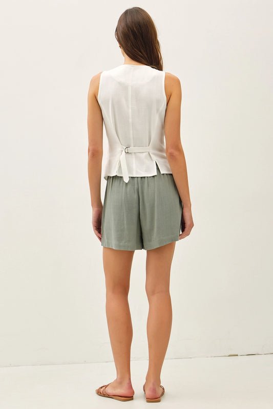 Classic Linen Vest