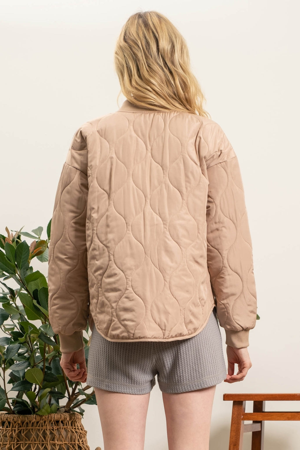 Quilted Zip Up Jacket
