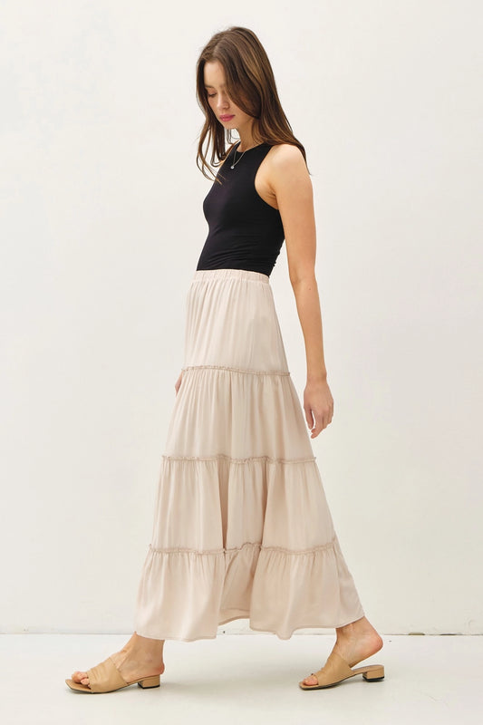 Tiered Maxi Skirt