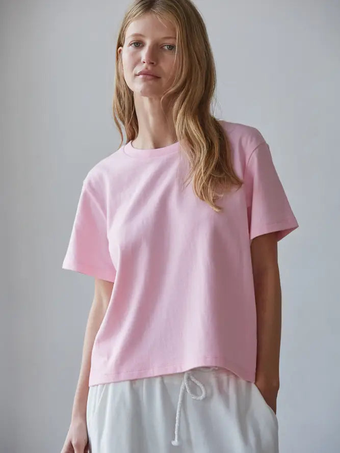 Everyday Essential Cotton Tee I Pink