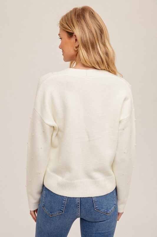 Pearl Embellished Cardigan