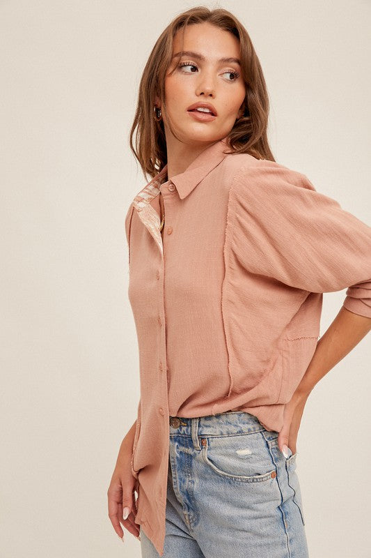 Oversized Button Down Tunic