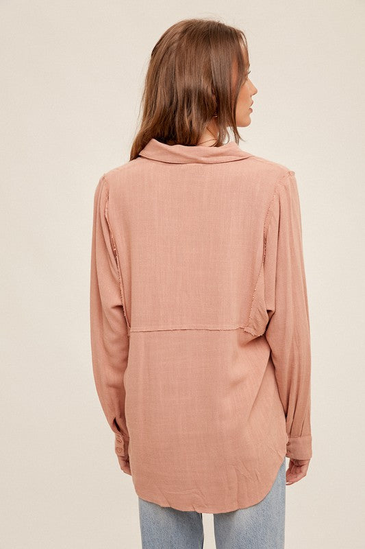 Oversized Button Down Tunic