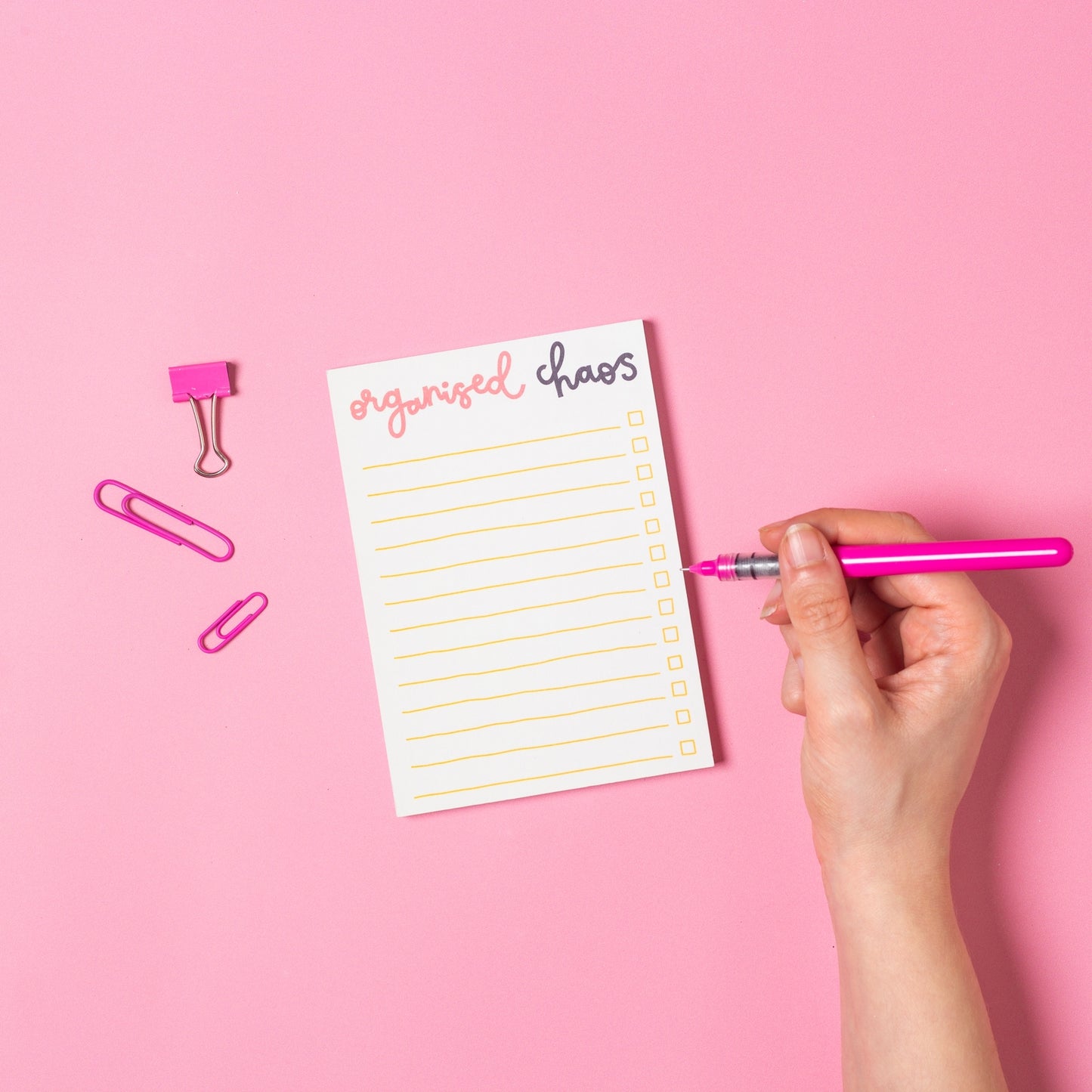 "Organized Chaos" Notepad