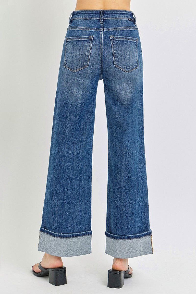 Perfect Cuff Wide Leg Denim