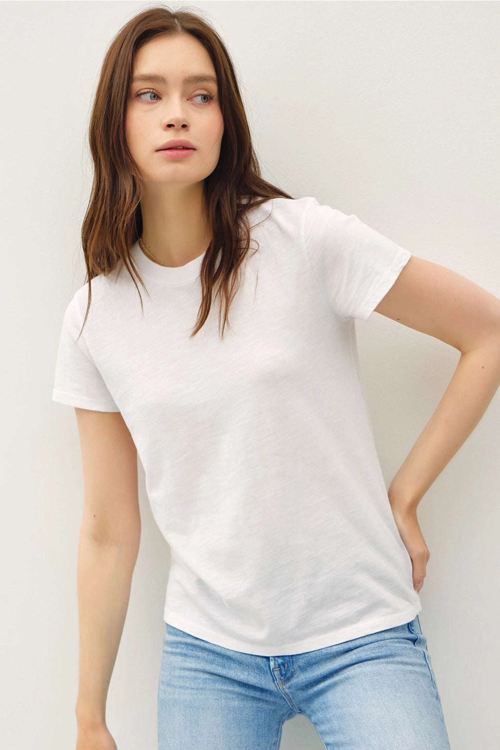 Acid Wash Cotton T-Shirt