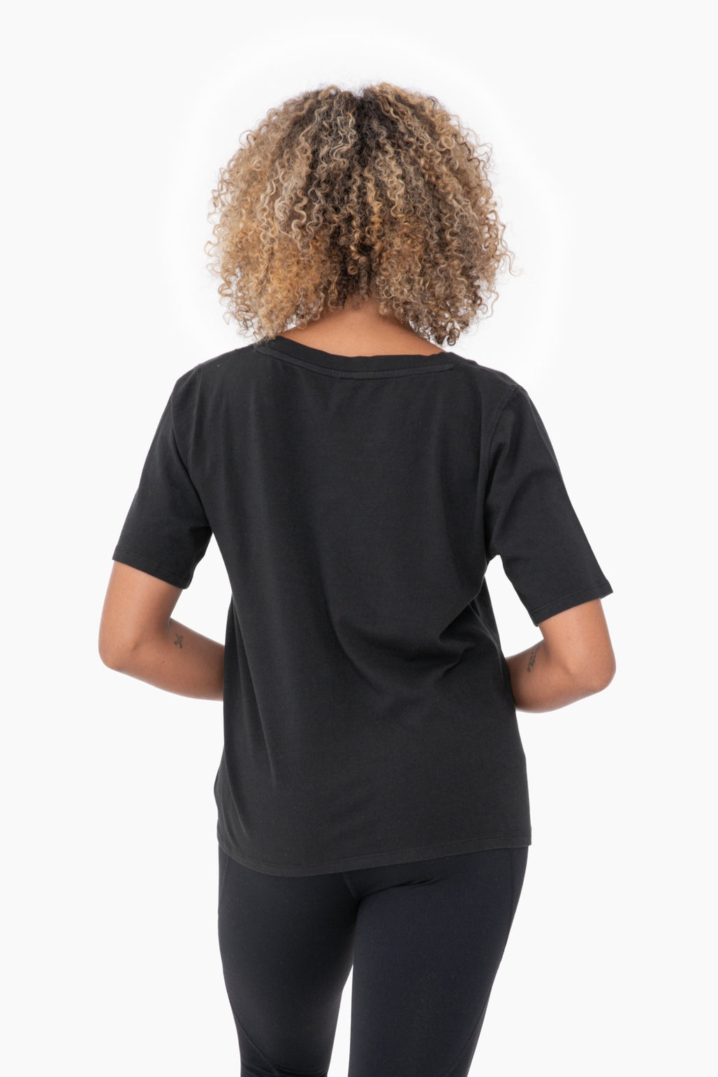 Cotton Blend V-Neck