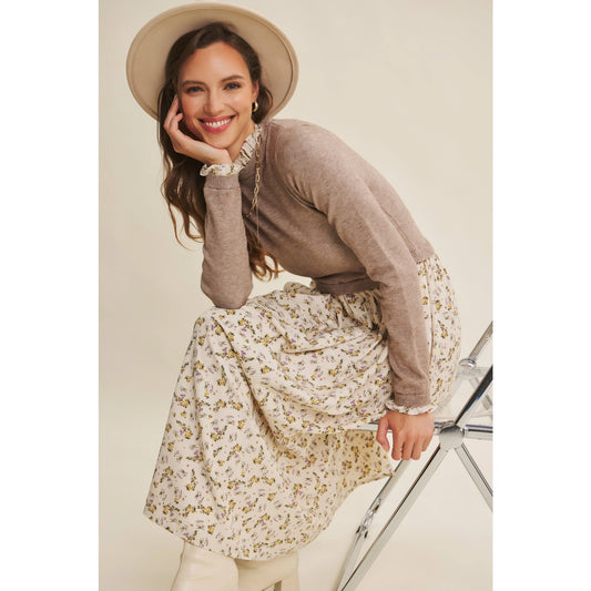 Sweet & Soft Ruffled Sweater Dress