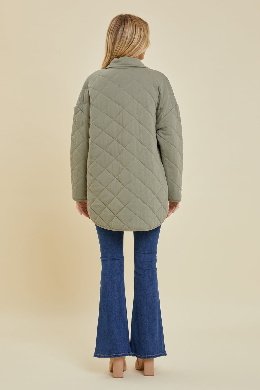Button Down Parka - Sage