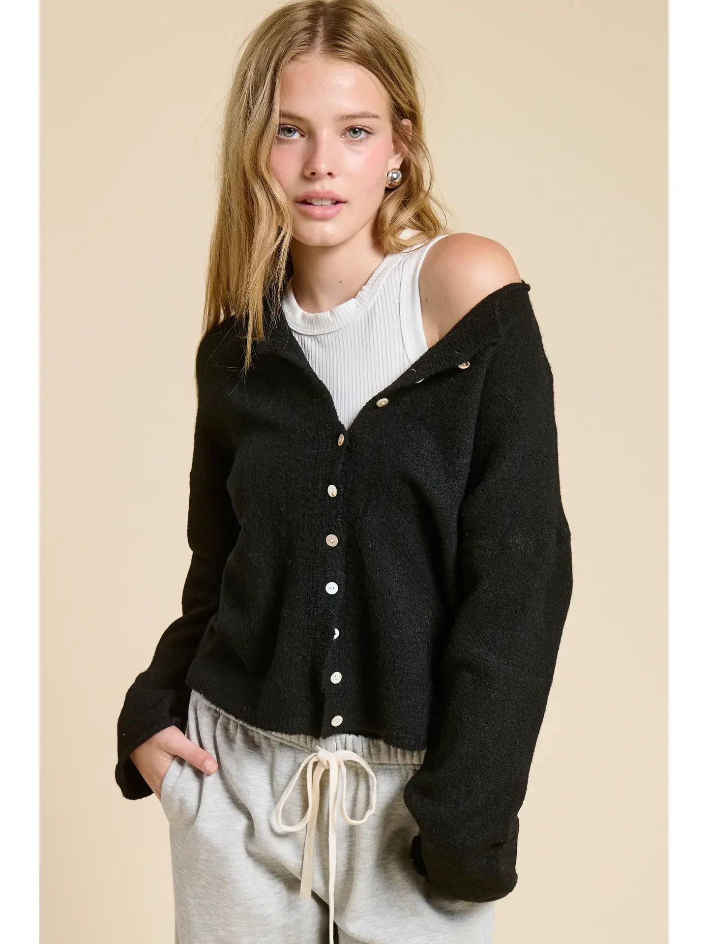 Cozy Button-Front Cardigan