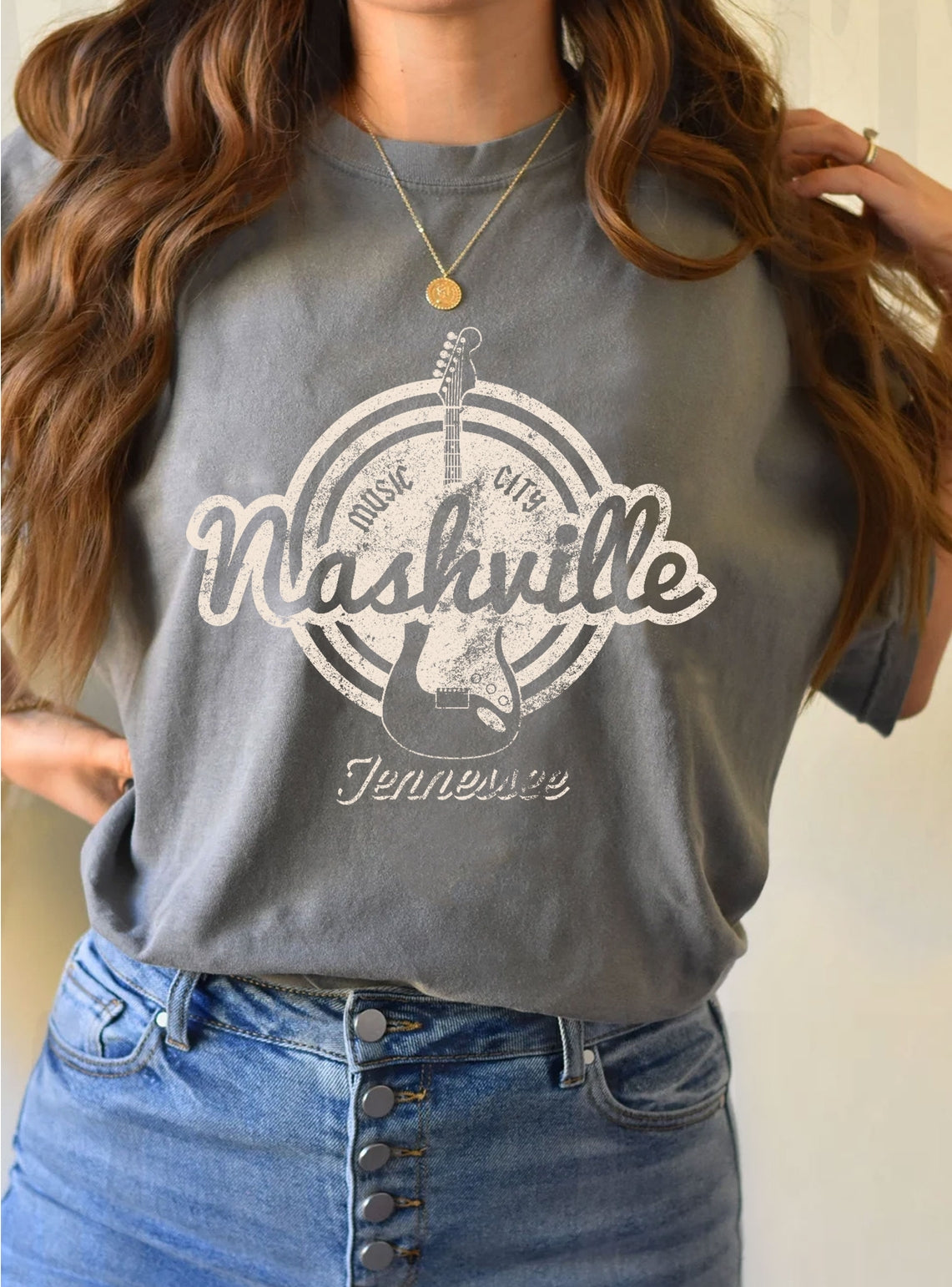 Nashville Music City Graphic Tee