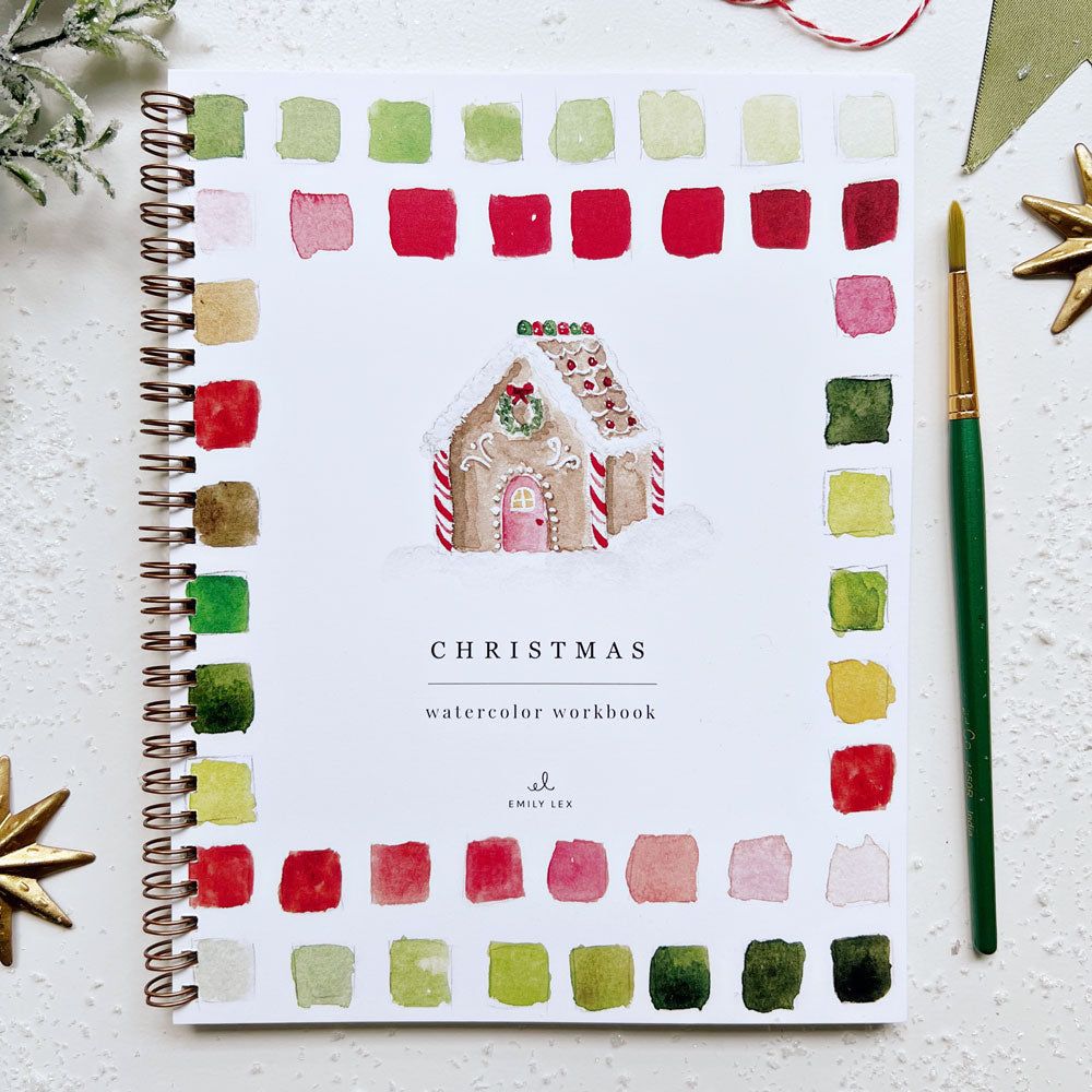 Christmas Watercolor Workbook