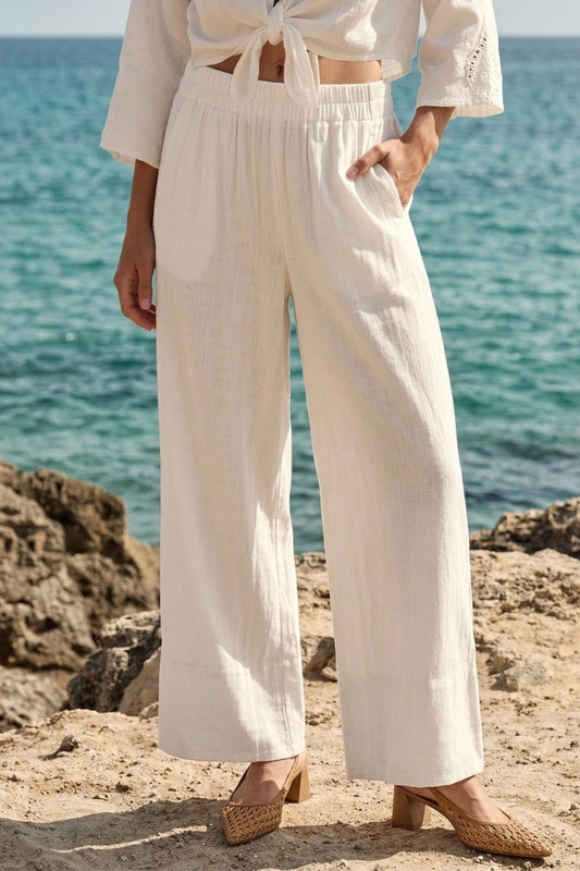 Linen Wide Leg Pants