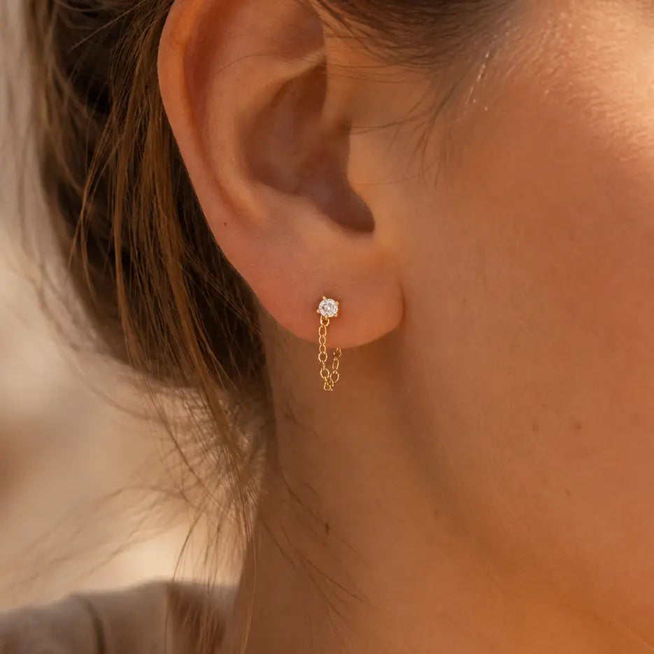 Noelle Chain Wrap Earrings