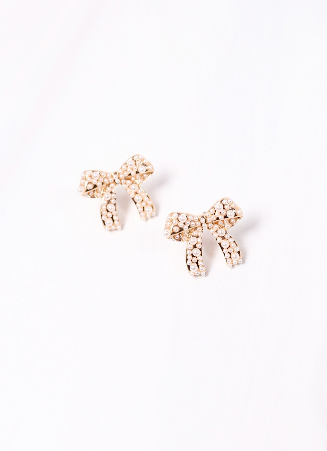 Paige Pearl Bow Earrings