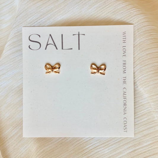 Bow Studs | 18k Gold