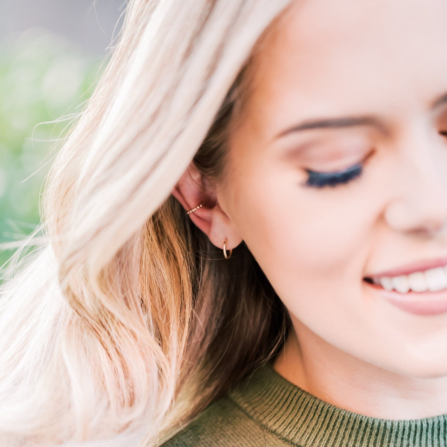 Endless Huggie Earring - Silver