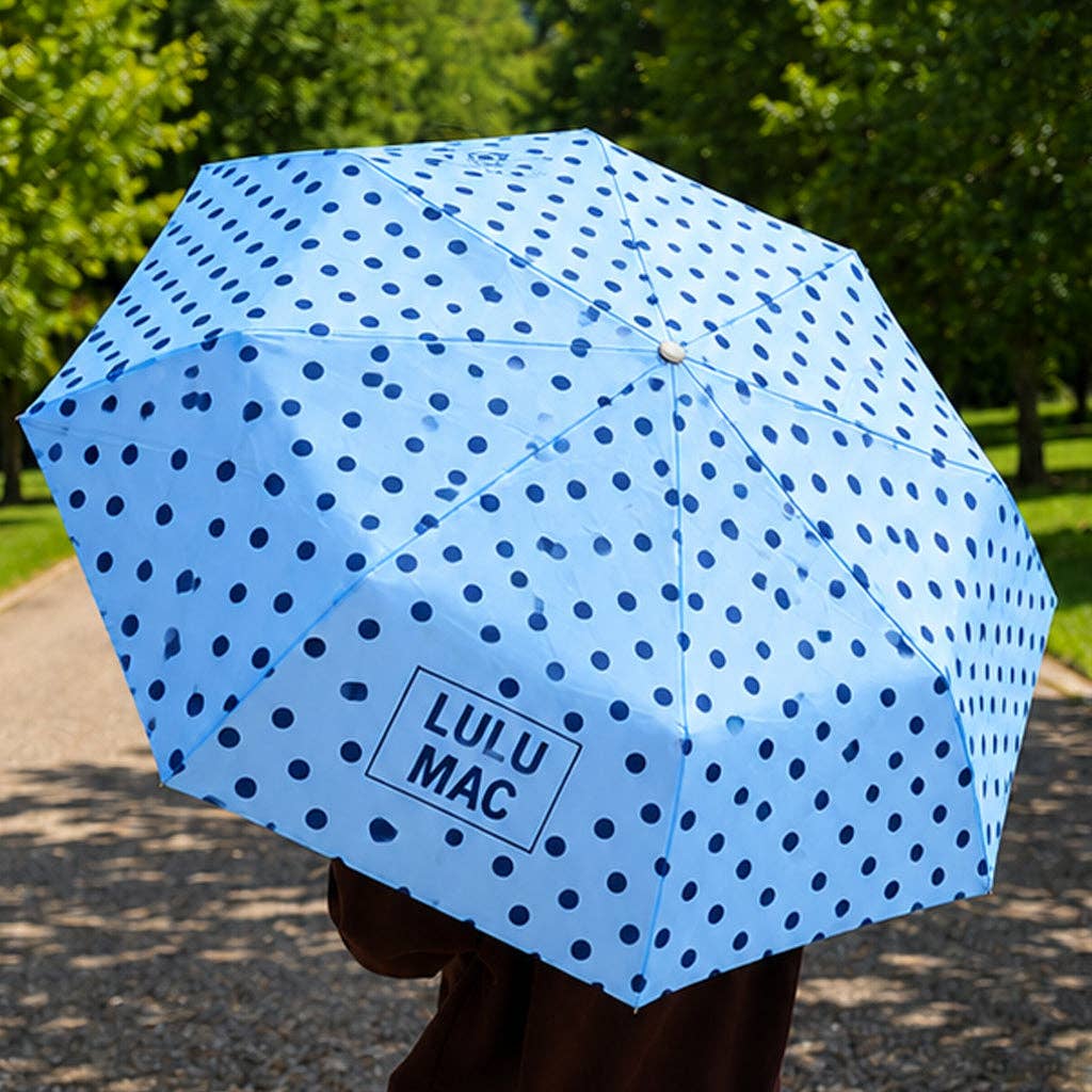 Blue Polka Dot Umbrella