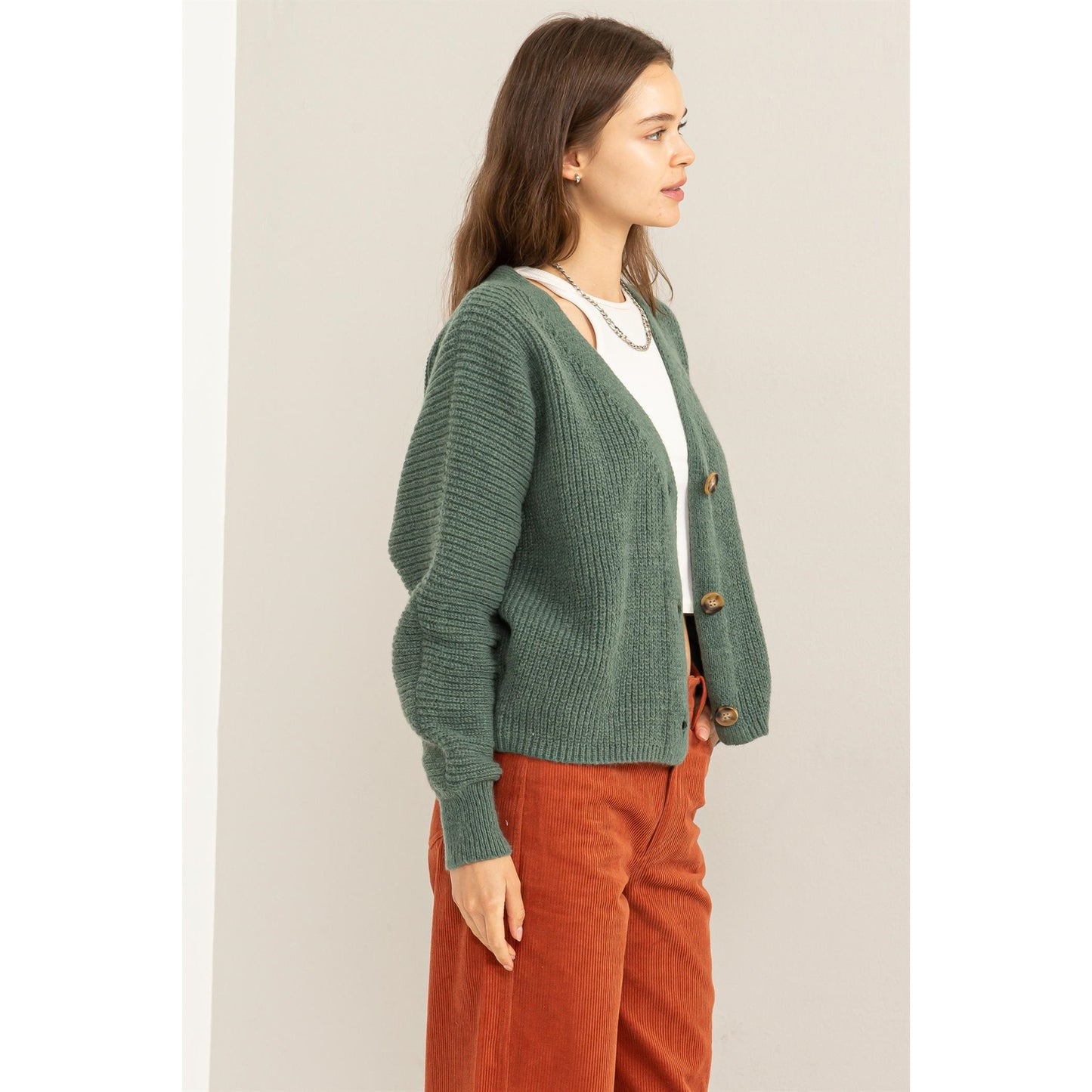 Button Front Cardigan