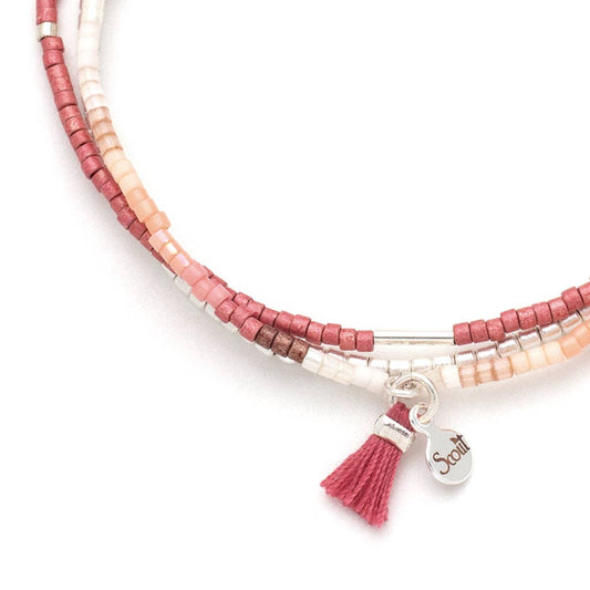 Simply Chic Bracelet Trio I Blush & Silver