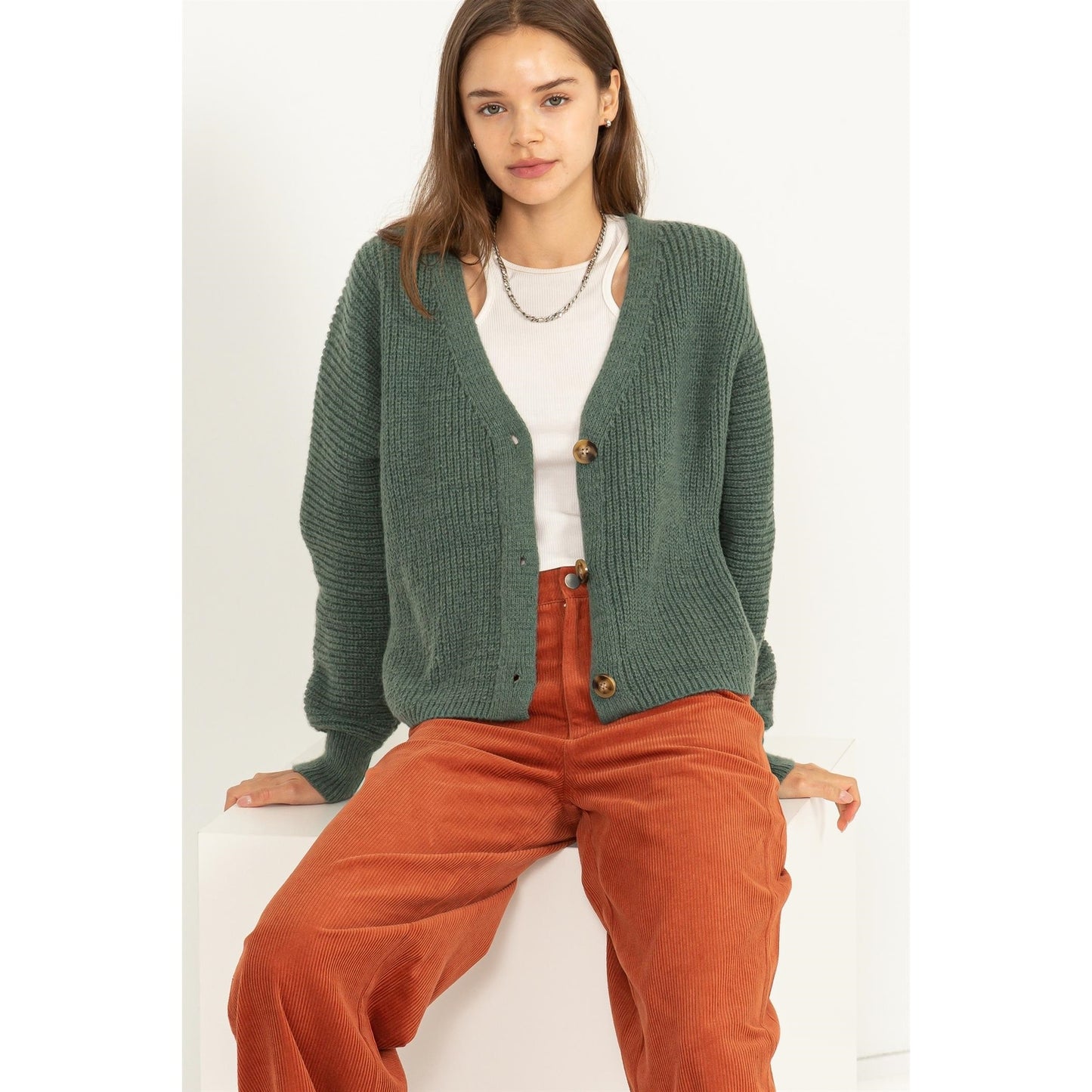 Button Front Cardigan