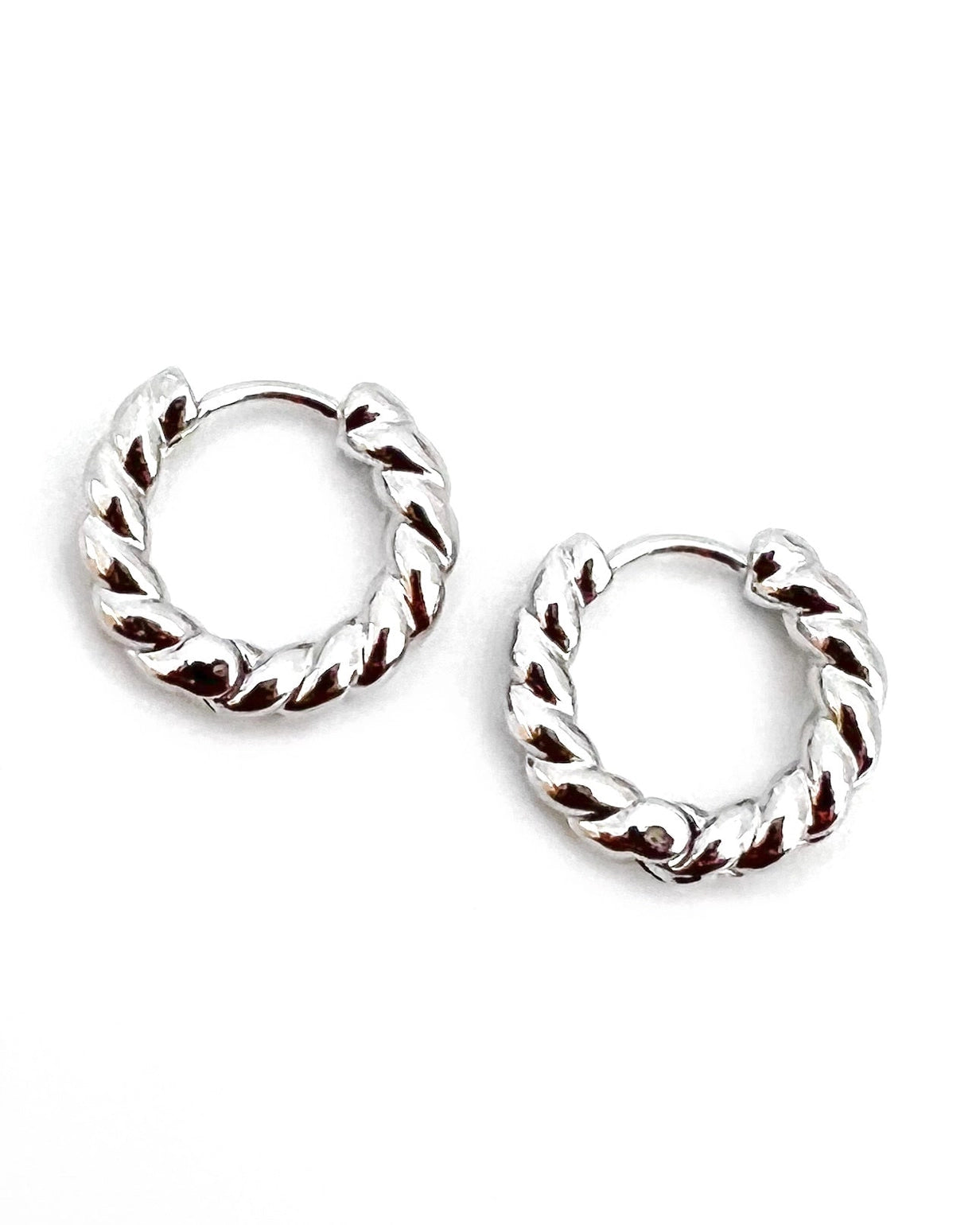 Eunice Twisted Hoop Earrings