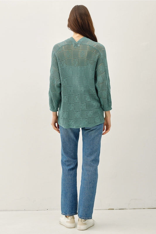 Crochet Knit Cardigan