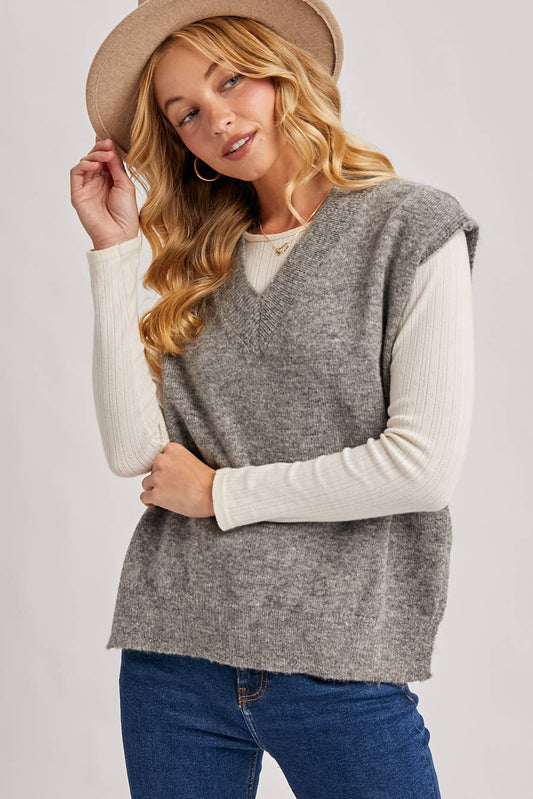 Oversized Knit Vest