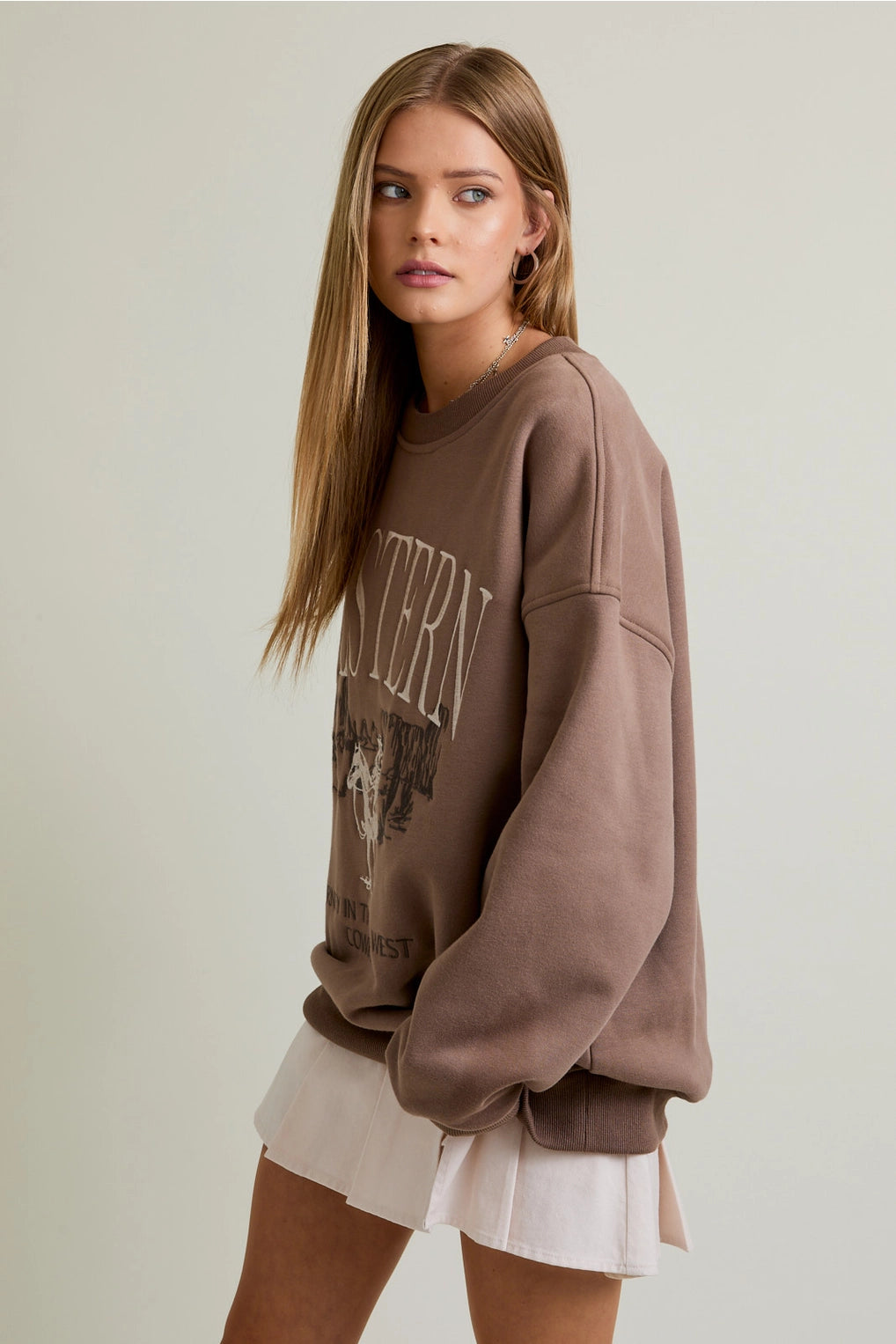 Western Cowboy Oversized Crewneck