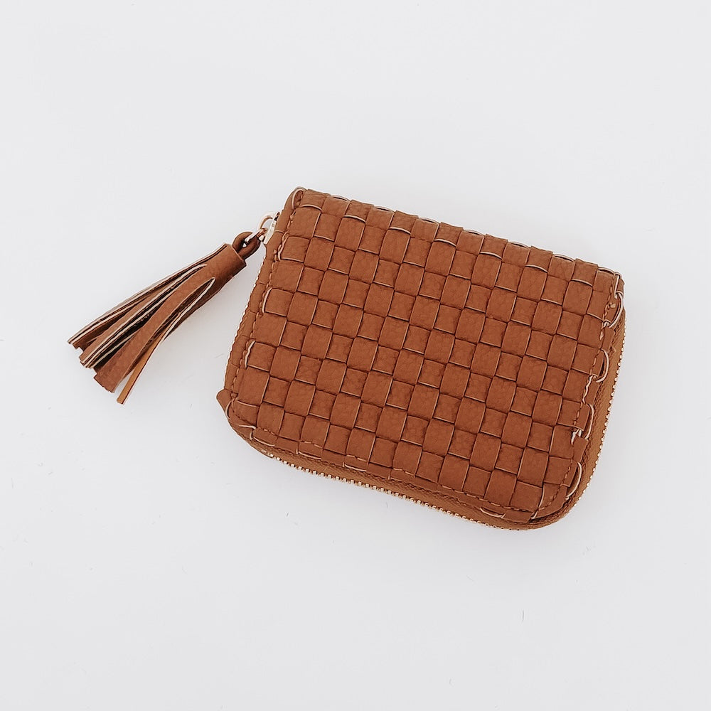 Brown Woven Wallet