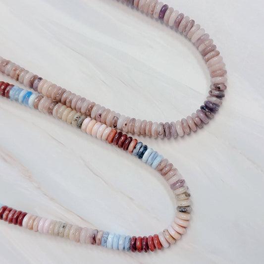 Blush & Canyon Stone Beaded Necklace