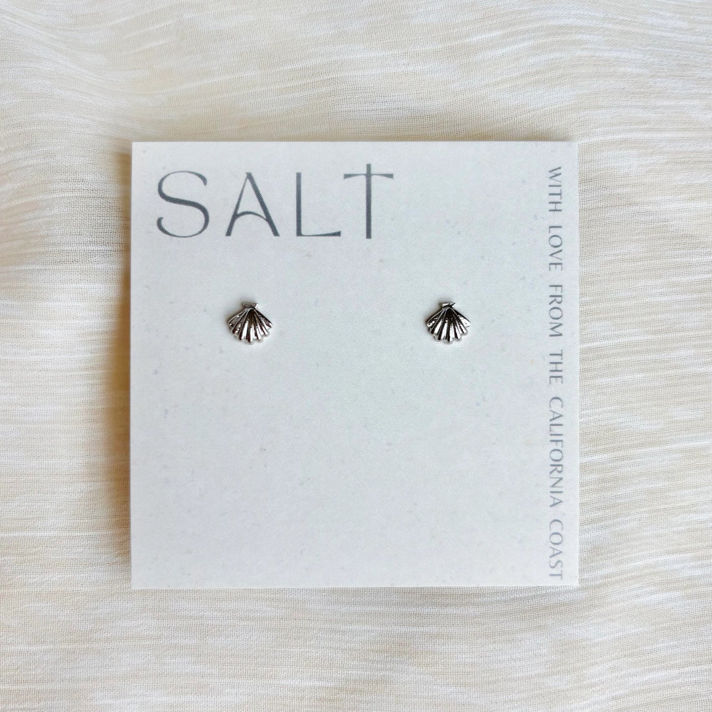 Seashell Studs | Silver