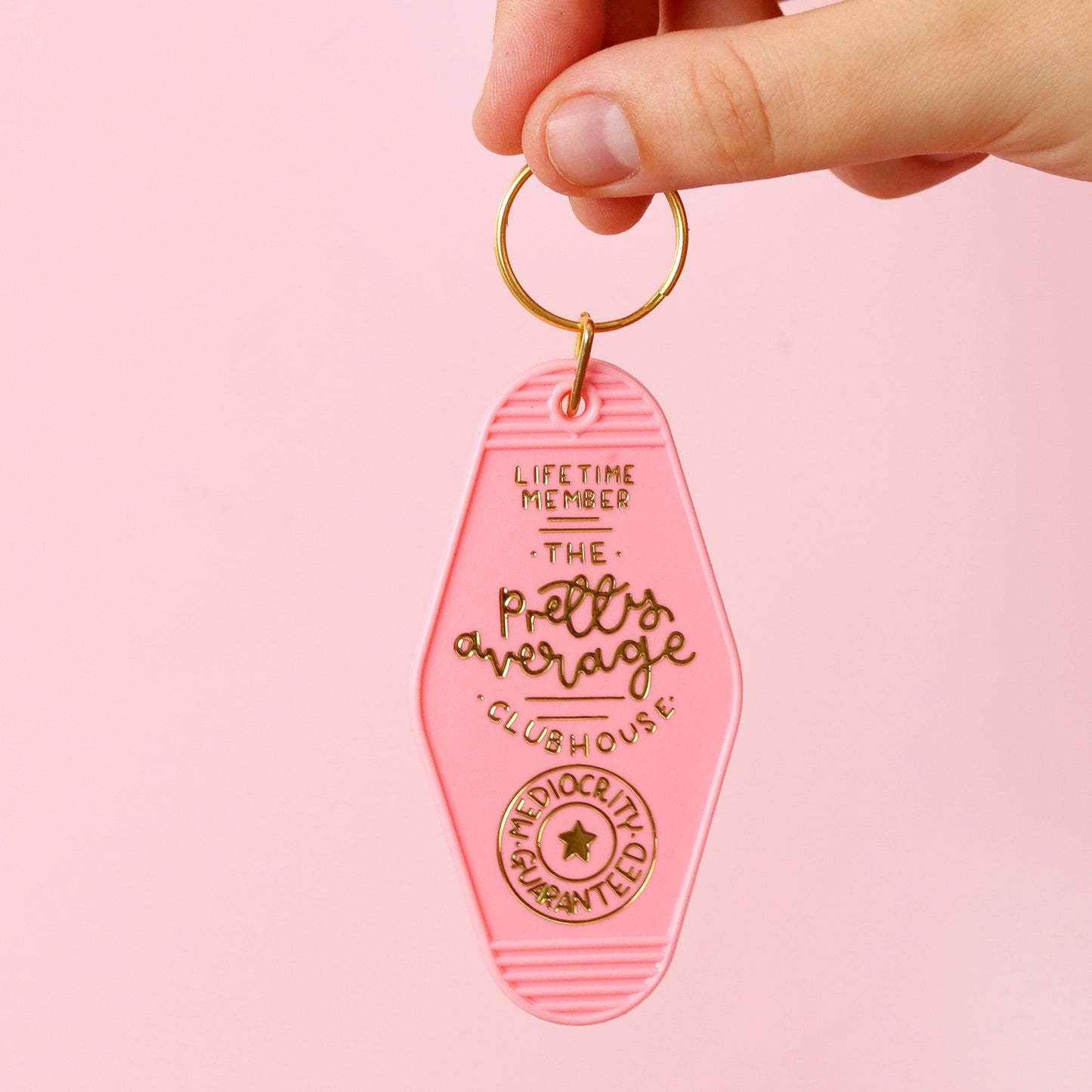 Pretty Average Clubhouse Keychain