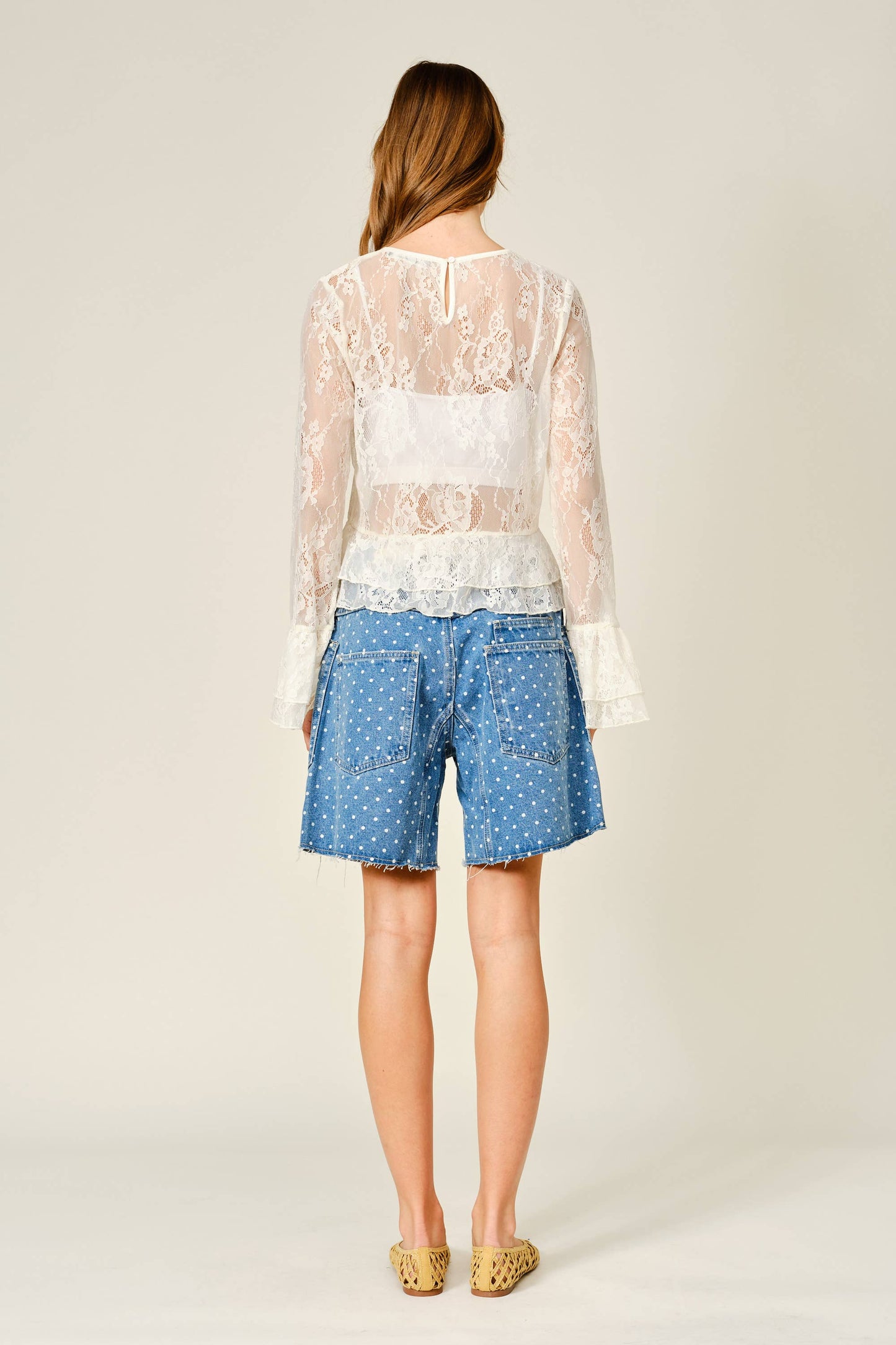 Polka Dot Barrel Shorts