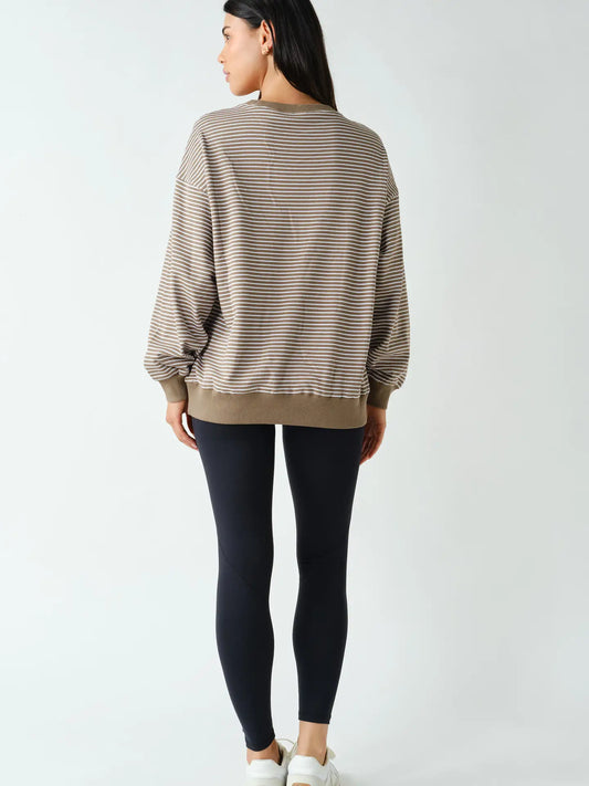Mocha & Cream Stripe Top