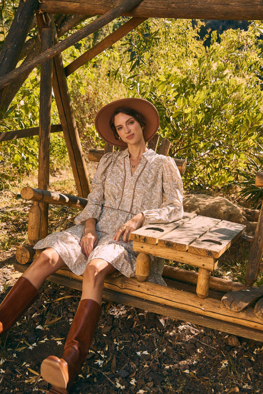 Romantic Toile Mini Dress