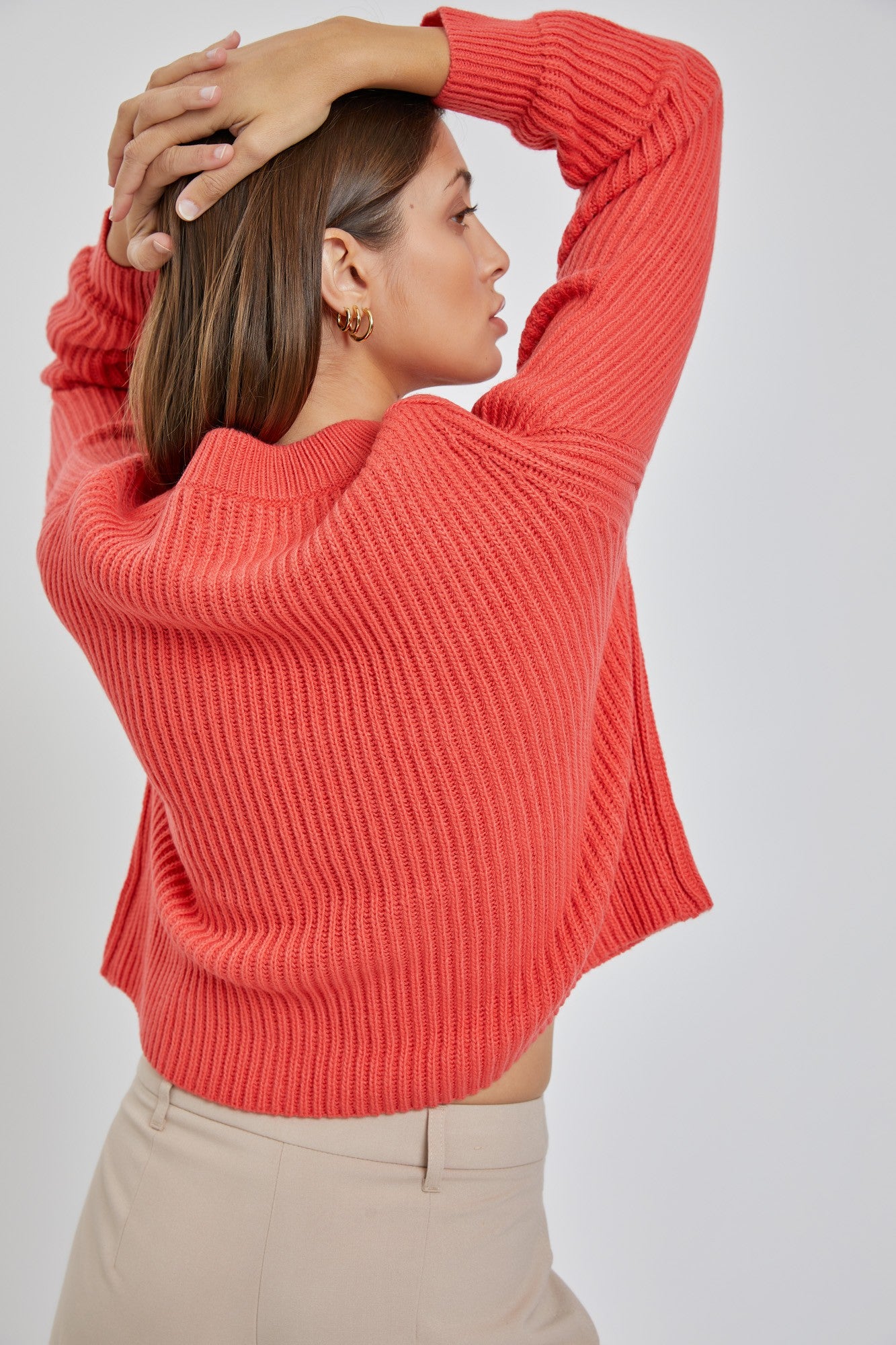 Easy Crew Sweater - Cherry