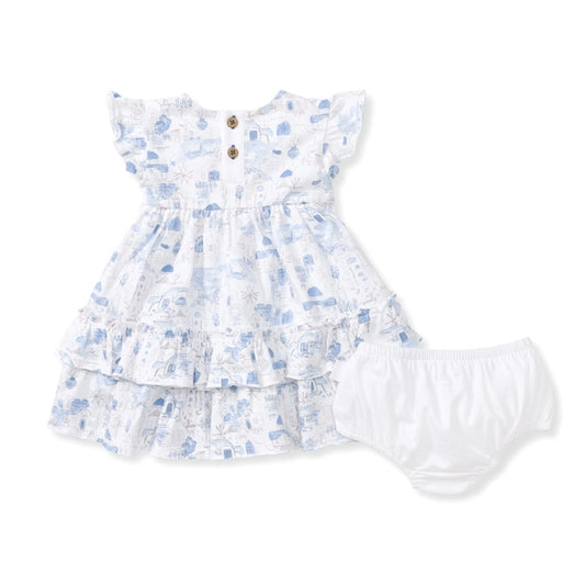 Santorini Dress & Diaper Cover